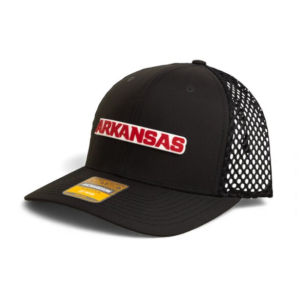 Arkansas Razorbacks ARKANSAS Red 3D Snapback Tilikum Trucker Hat- Black - Picture 2 of 3